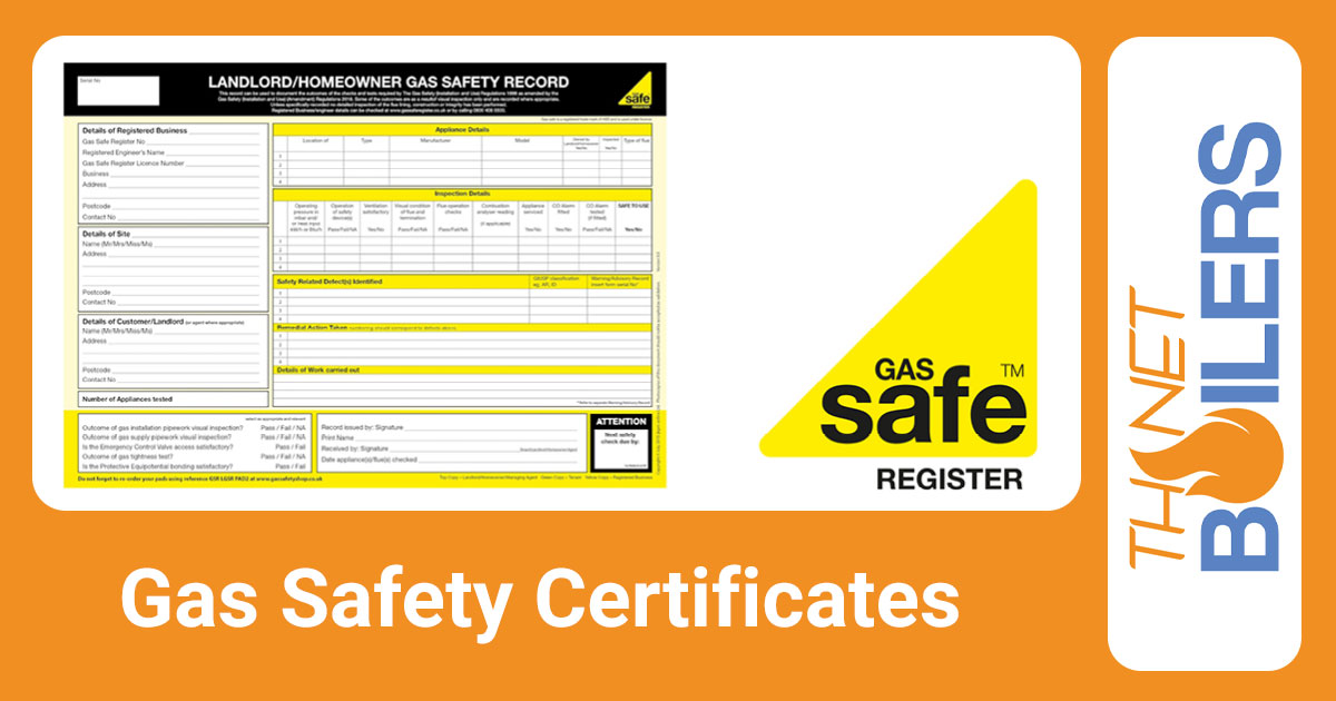 Gas Safety Certificates with Thanet Boilers
